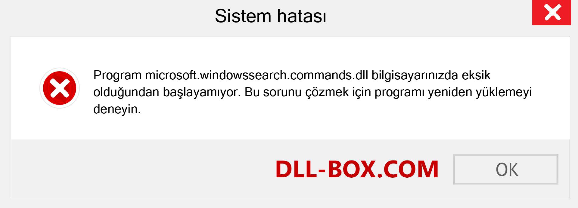 microsoft.windowssearch.commands.dll dosyası eksik mi? Windows 7, 8, 10 için İndirin - Windows'ta microsoft.windowssearch.commands dll Eksik Hatasını Düzeltin, fotoğraflar, resimler